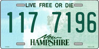 NH license plate 1177196