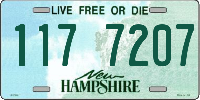 NH license plate 1177207