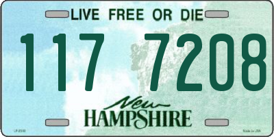 NH license plate 1177208