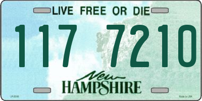 NH license plate 1177210