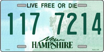 NH license plate 1177214
