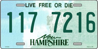 NH license plate 1177216