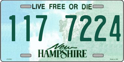 NH license plate 1177224