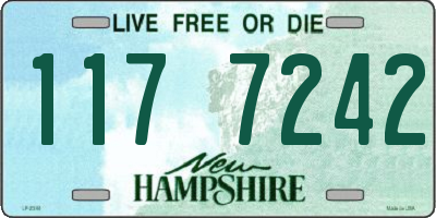 NH license plate 1177242