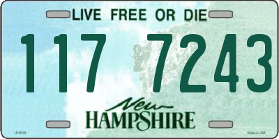 NH license plate 1177243