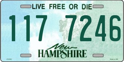 NH license plate 1177246