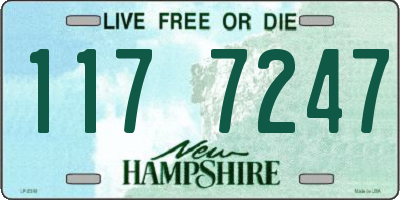 NH license plate 1177247