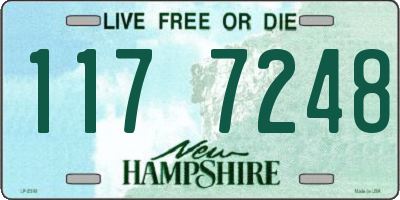 NH license plate 1177248