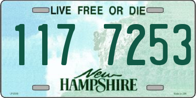 NH license plate 1177253