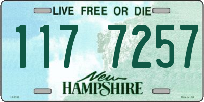 NH license plate 1177257