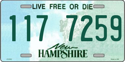 NH license plate 1177259