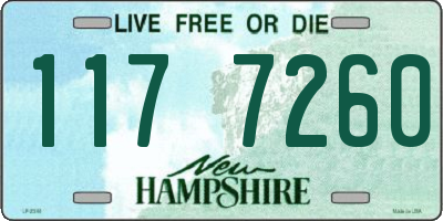 NH license plate 1177260