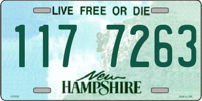 NH license plate 1177263