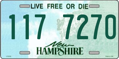 NH license plate 1177270