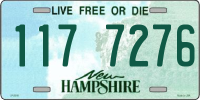 NH license plate 1177276