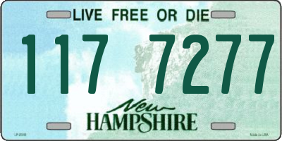 NH license plate 1177277