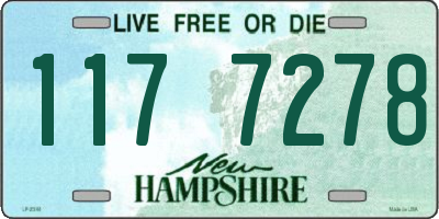 NH license plate 1177278