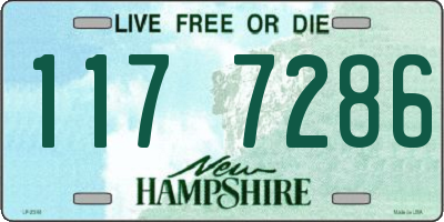 NH license plate 1177286
