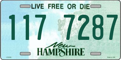NH license plate 1177287