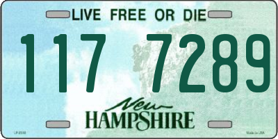 NH license plate 1177289
