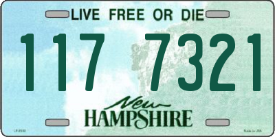 NH license plate 1177321