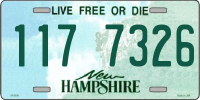 NH license plate 1177326