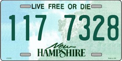 NH license plate 1177328