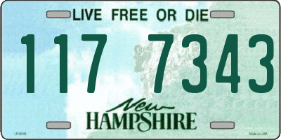 NH license plate 1177343