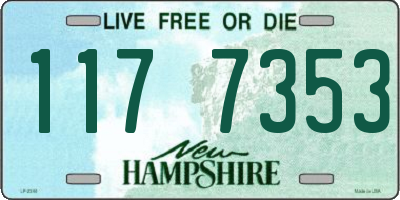 NH license plate 1177353