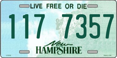 NH license plate 1177357