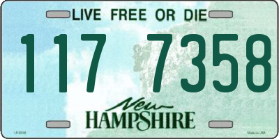 NH license plate 1177358