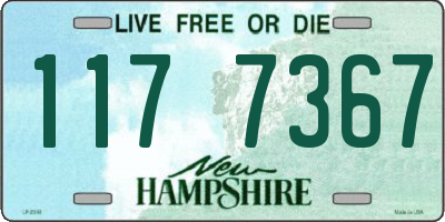 NH license plate 1177367