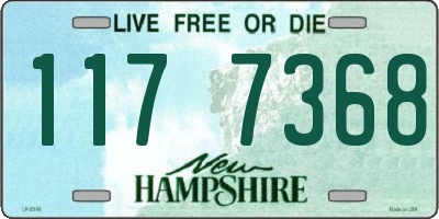 NH license plate 1177368