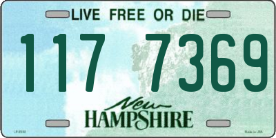 NH license plate 1177369