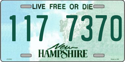 NH license plate 1177370