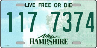 NH license plate 1177374