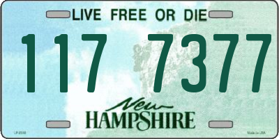 NH license plate 1177377