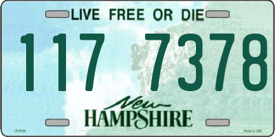 NH license plate 1177378