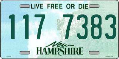 NH license plate 1177383
