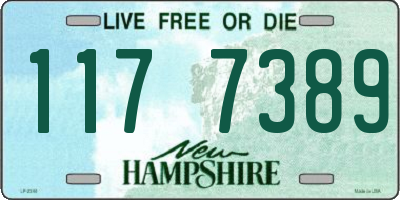 NH license plate 1177389