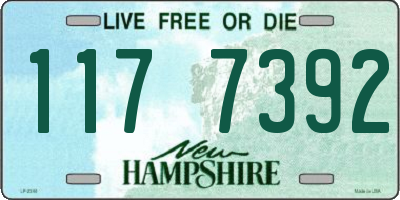 NH license plate 1177392