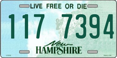 NH license plate 1177394