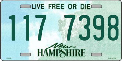 NH license plate 1177398