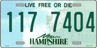 NH license plate 1177404