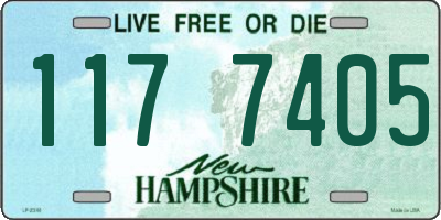 NH license plate 1177405