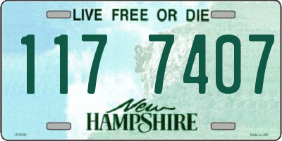 NH license plate 1177407