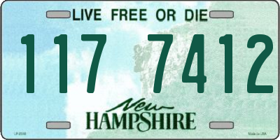 NH license plate 1177412