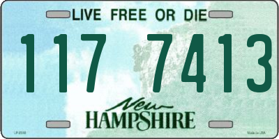 NH license plate 1177413
