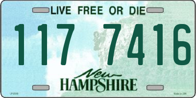NH license plate 1177416