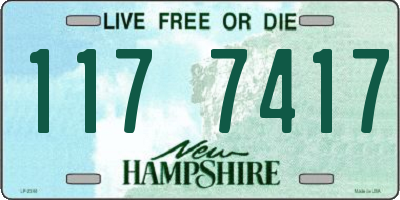 NH license plate 1177417